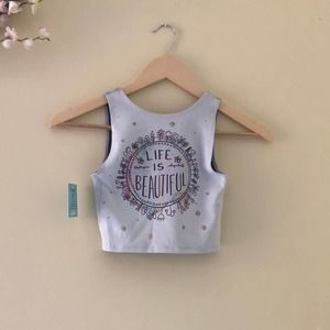 Sugar Lulu Active Crop Tank Top Size XS